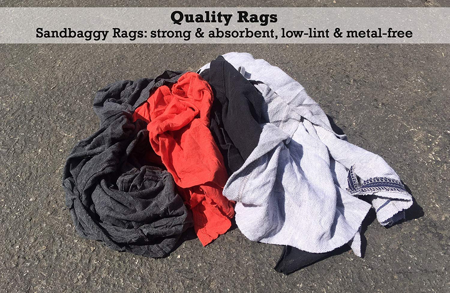 Premium Cotton Nylon Shop Rags - Heavy Duty Cleaning Towels & Wiping Cloths (50 LB Bulk Bale) - Ideal for Automotive, Industrial & Household Cleaning Tasks