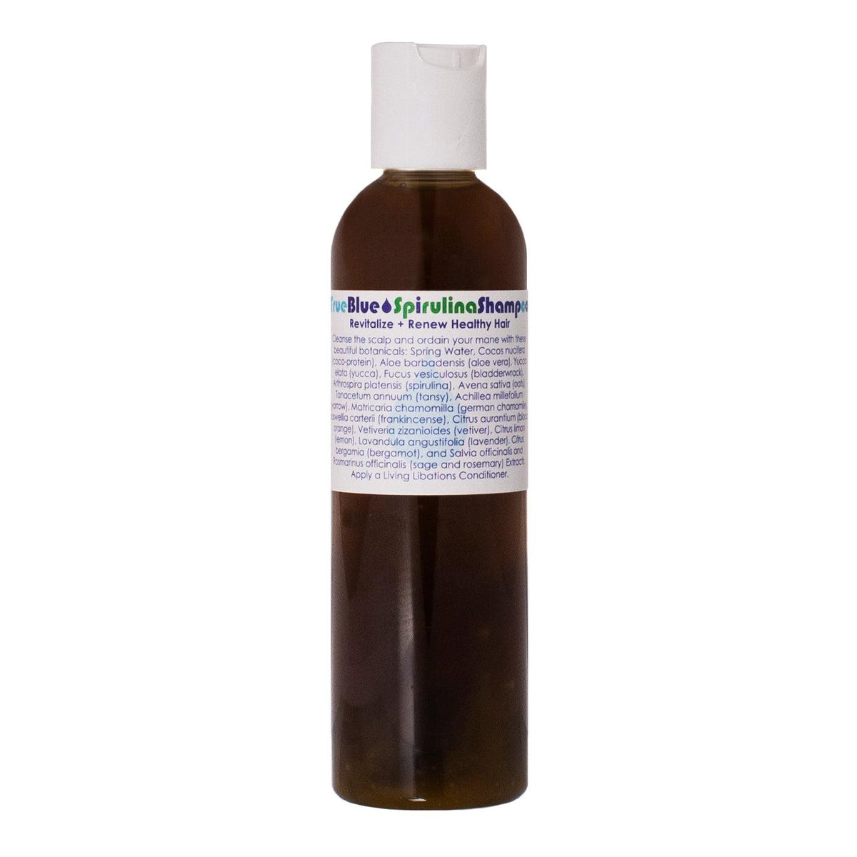 True Blue Spirulina Shampoo for Hair Growth & Scalp Health - 120ml Natural Vegan Shampoo for Color-Treated & Damaged Hair - Perfect for Daily Hair Care Routine