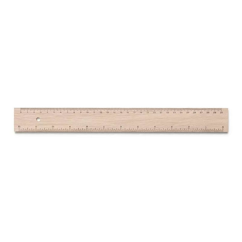 Premium Wooden Ruler with Inches and Centimeters Measurement - Perfect for School, Office, and DIY Craft Projects