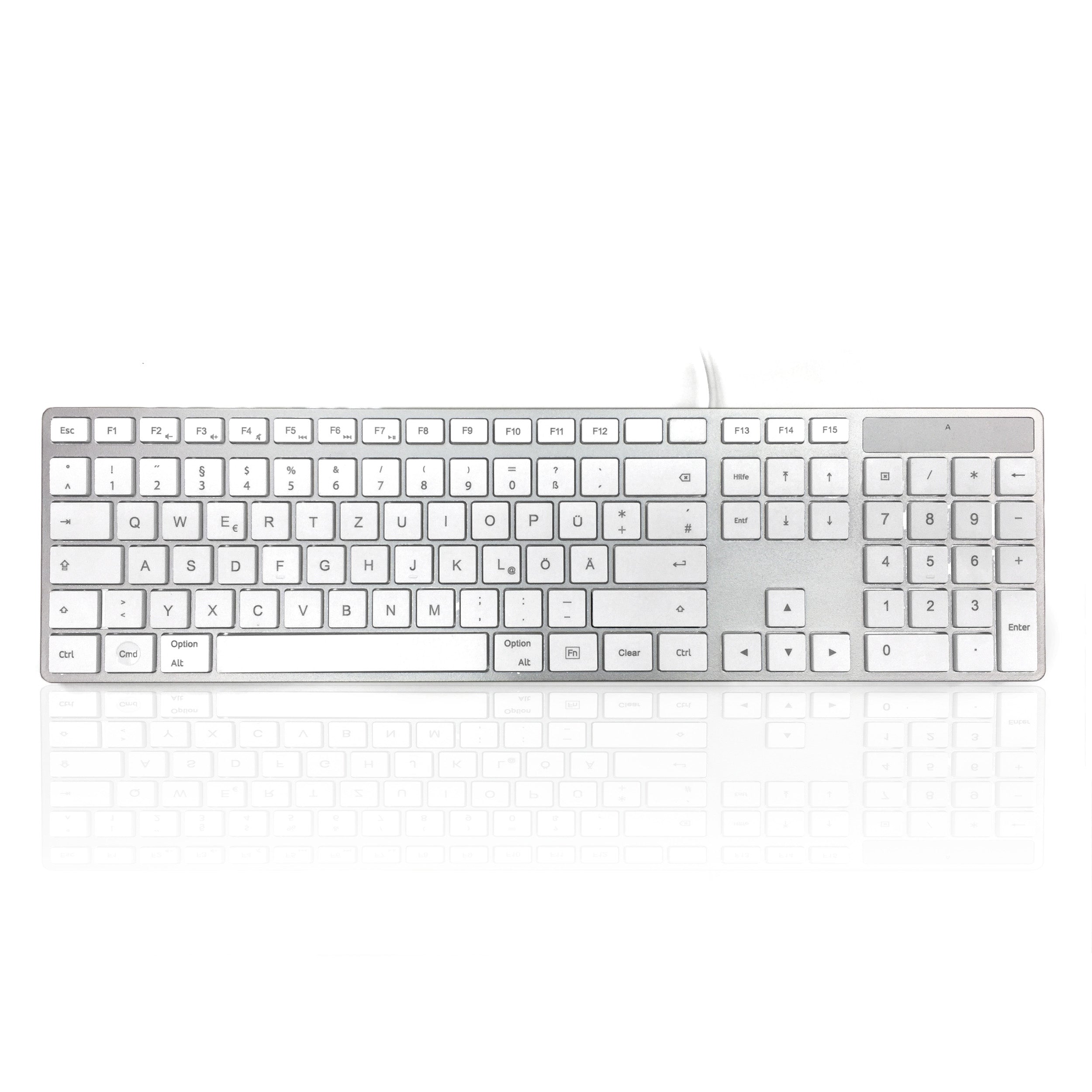 Accuratus KYBAC301 Full Size Apple Mac Multimedia Keyboard - Compatible with MacBook, iMac, Mac Mini | Perfect for Typing, Coding & Office Work
