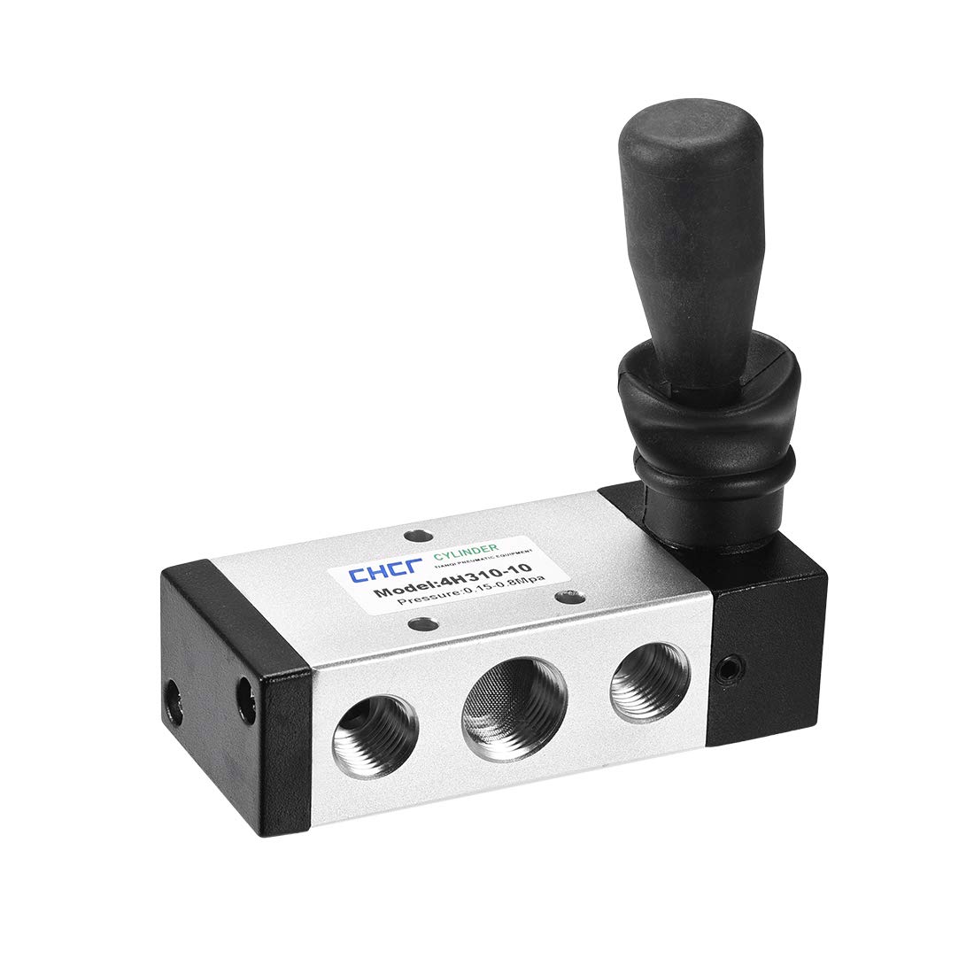 uxcell 2 Position 5 Way 3/8 Inch PT Manual Hand Pull Solenoid Valve - Pneumatic Air Hand Lever Operated Valve for Industrial Automation & Air Compressor Systems