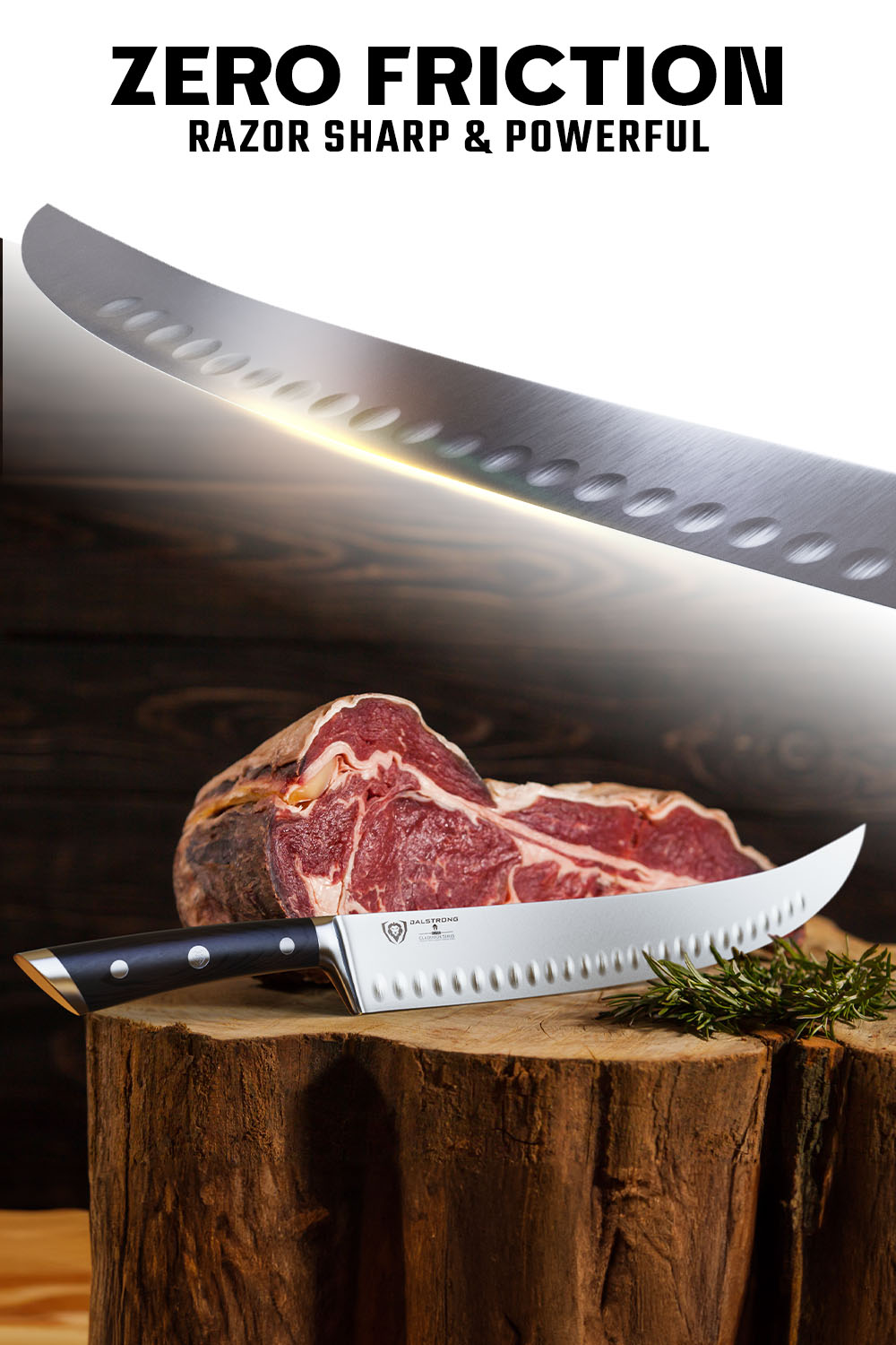 Dalstrong Gladiator Series 14-inch Butcher & Breaking Cimeter Knife | NSF Certified Professional Meat Cleaver | Perfect for Butchering, Meat Processing & BBQ Prep