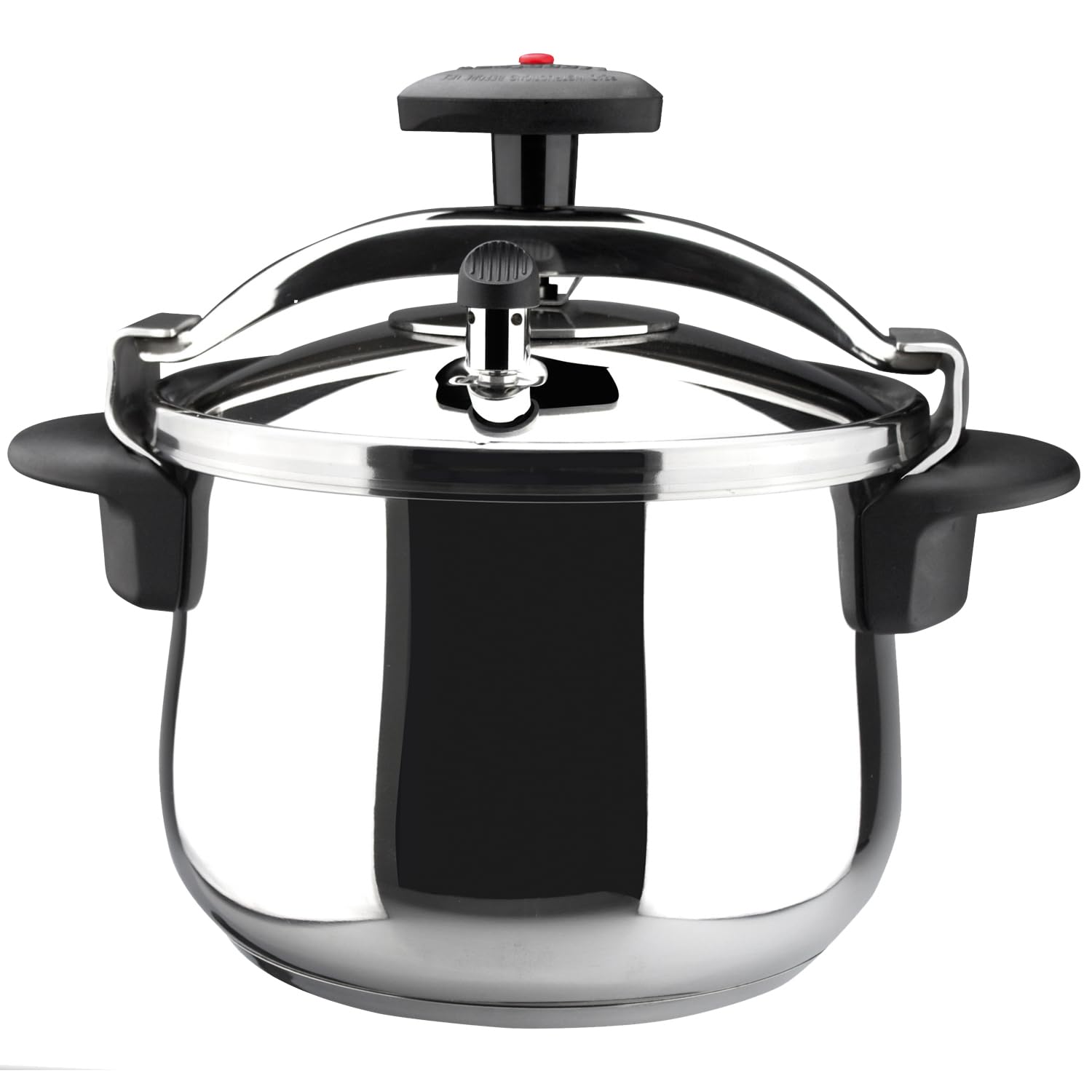 Premium MAGEFESA Star Belly Pressure Cooker 6.3 Quart - 18/10 Stainless Steel with Rounded Bottom - Universal Stovetop Compatible (Including Induction) - 3 Safety Systems - 8 PSI - Perfect for Home Cooking, Meal Prep & Large Family Dinners