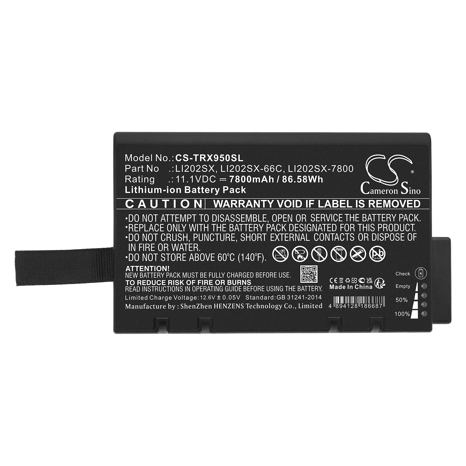 AeroTrak LI202SX Replacement Battery for Survey Multimeter & Equipment - Compatible with LI202SX 6600, 66C, 7200, 7800, 78C Models (700028) - Perfect for Field Testing, Construction & Industrial Use