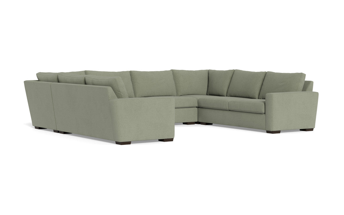 Modern U-Shaped Sectional Sofa for Living Room - Comfortable Fabric L-Shaped Couch with Chaise Lounge - Perfect for Small Spaces, Apartments, and Condos - Ideal for Family Gatherings, Movie Nights, and Relaxing