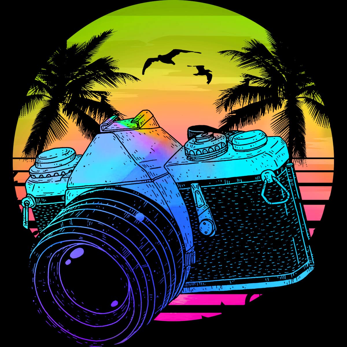 Vintage Photography Graphic T-Shirt for Men - Retro Style Clingcling Design - Perfect for Casual Wear, Street Fashion & Everyday Outfits