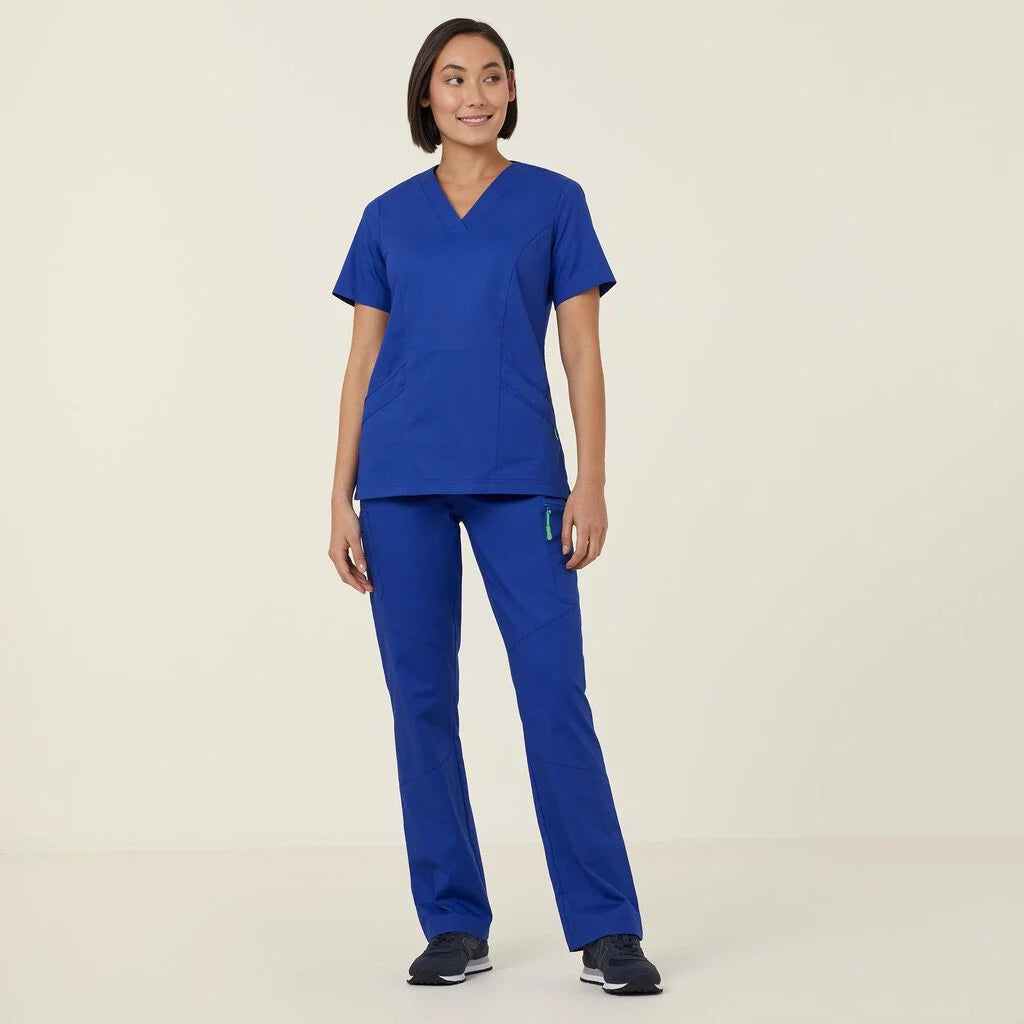 Next Generation Antibacterial Active Florence Scrub Top - Breathable Medical Uniform for Nurses & Healthcare Professionals - Perfect for Hospitals, Clinics & Long Shifts