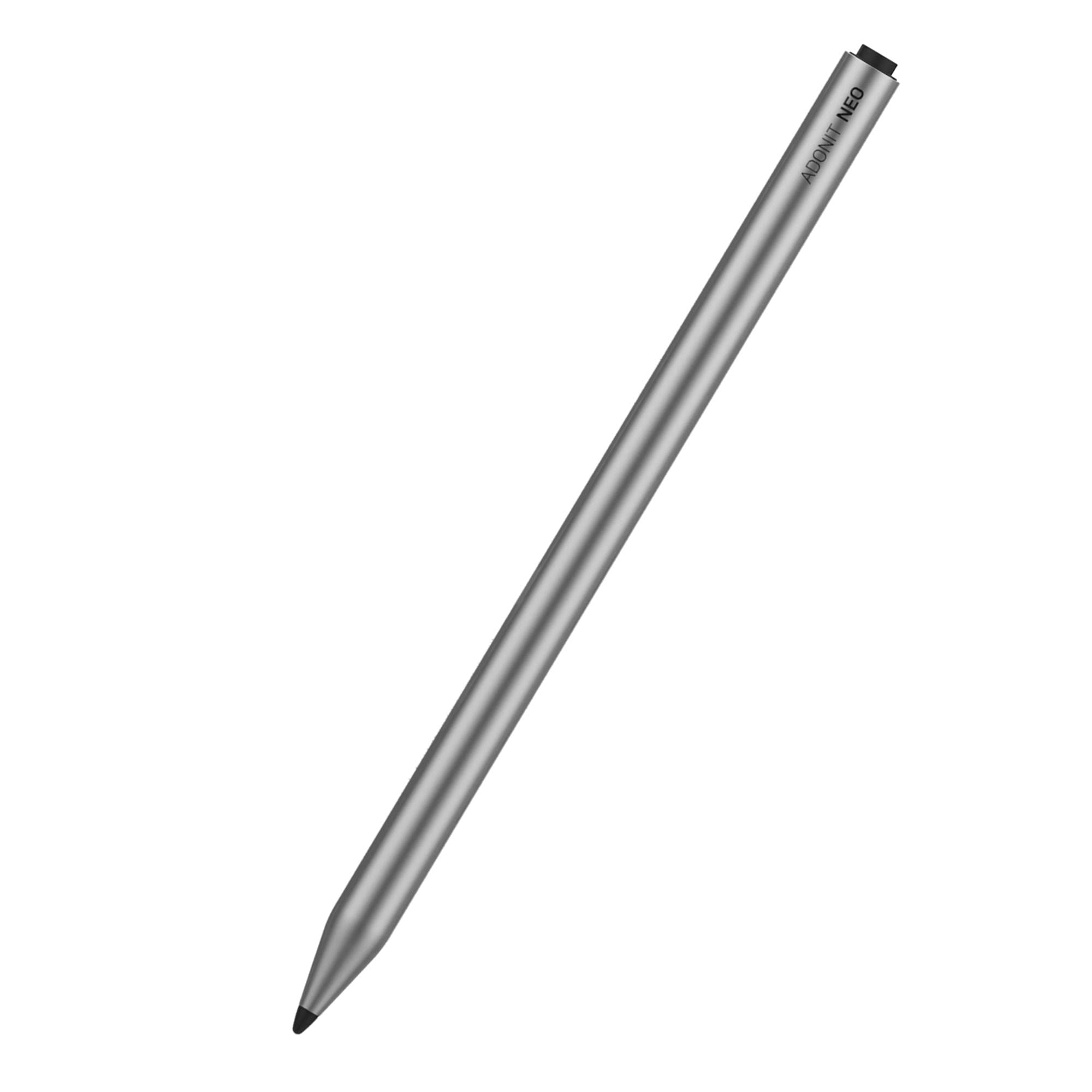 Adonit Neo Matte Silver Magnetic iPad Stylus - Palm Rejection Pencil for Writing & Drawing - Compatible with iPad Air 4th/3rd Gen, iPad Mini 6/5th Gen, iPad 9/8/7/6th Gen, iPad Pro 11/12.9