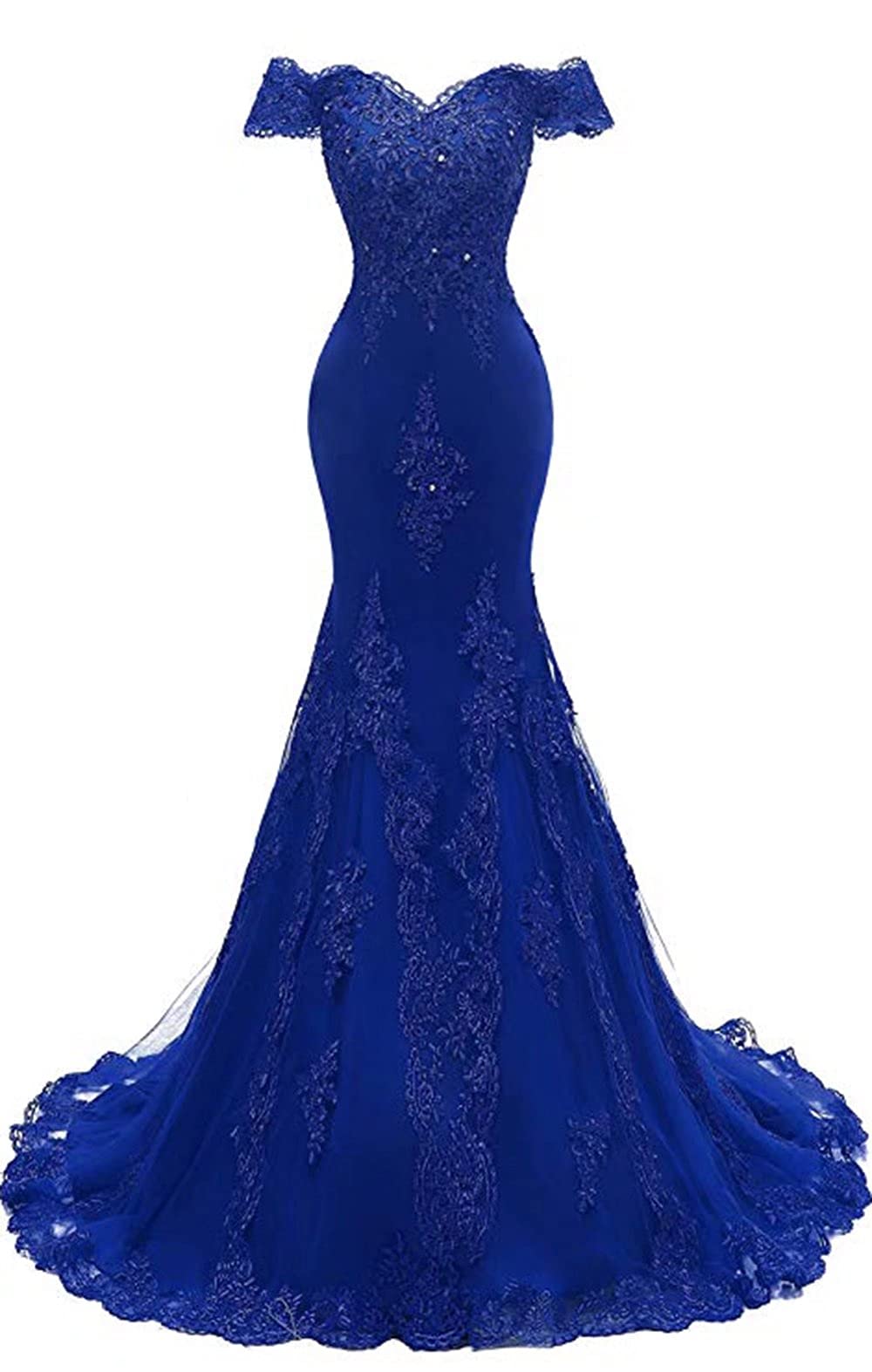 **Off-The-Shoulder Mermaid Prom Dress with Beaded Lace – Long Sweetheart Evening Gown for Women – Perfect for Formal Balls, Weddings & Special Occasions**