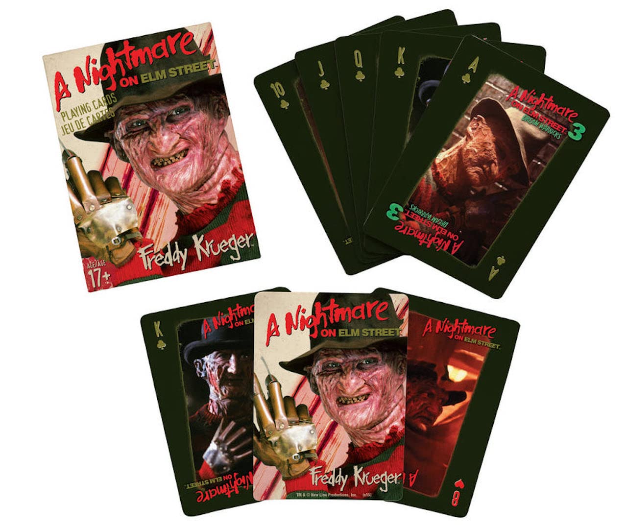 Aquarius Nightmare on Elm Street Horror-Themed Playing Cards - Perfect for Halloween Parties, Movie Nights & Collector's Gifts