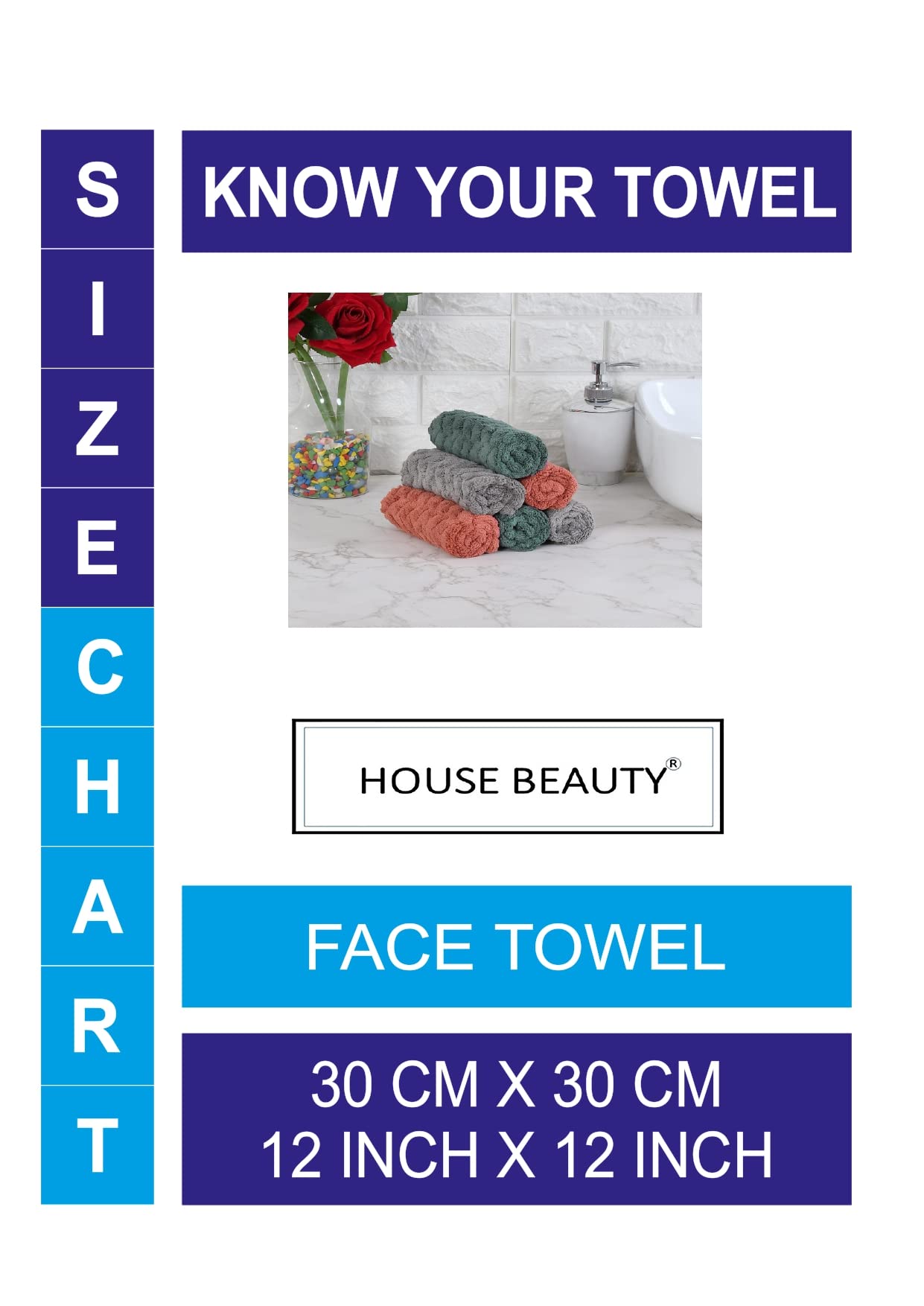 Ultra Absorbent & Super Soft 370 GSM Microfiber Face Towels - Set of 6 (Rust, Bottle Green, Grey) | Gentle Exfoliation for Daily Skincare, Makeup Removal & Spa Use