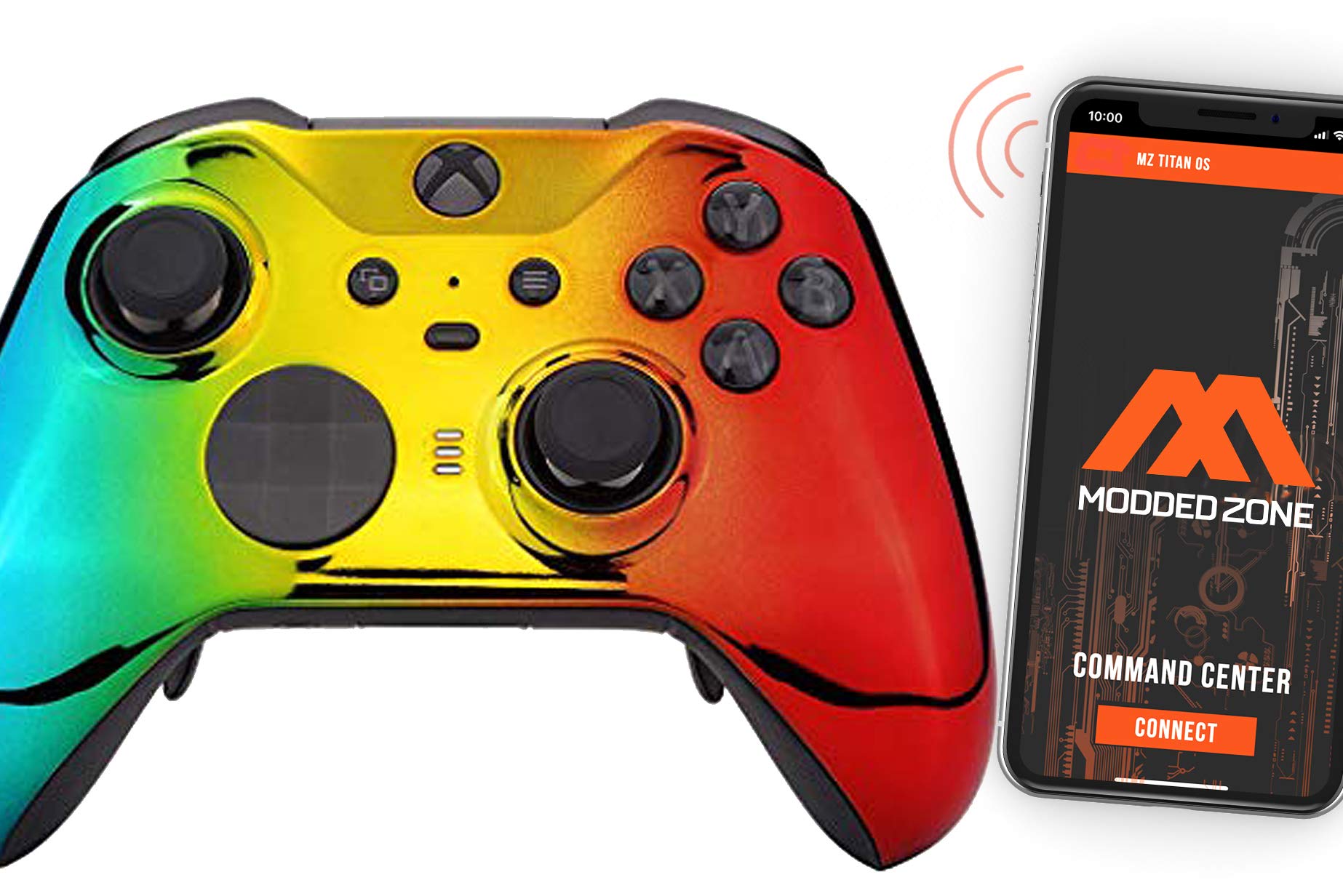 Wireless Xbox Elite Series 2 Controller - Custom Modded for FPS Gaming - PC & Xbox One - Chrome GGR Design