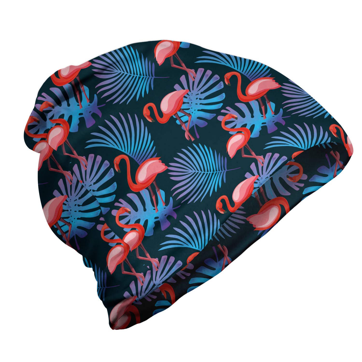 Ambesonne Unisex Beanie - Monstera Leaf Design, Soft Winter Hat for Men & Women - Perfect for Hiking, Outdoor Activities & Cold Weather Fashion
