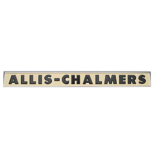 Allis Chalmers Tractor Creme with Black Nameplate - Fits D10, D12, D14, D15, D17 Models - Perfect for Restoration & Vintage Tractor Shows