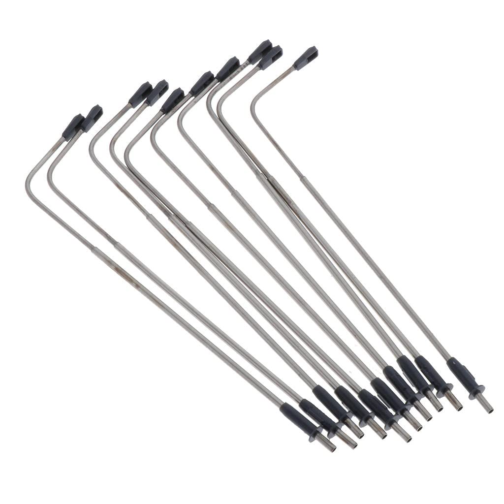 Menolana 10-Piece Single Head Street Light Set - 1:100 Scale Model Railway Train Layout Accessories (4 Sizes) - Perfect for Diorama, City Scenes & Miniature Landscapes