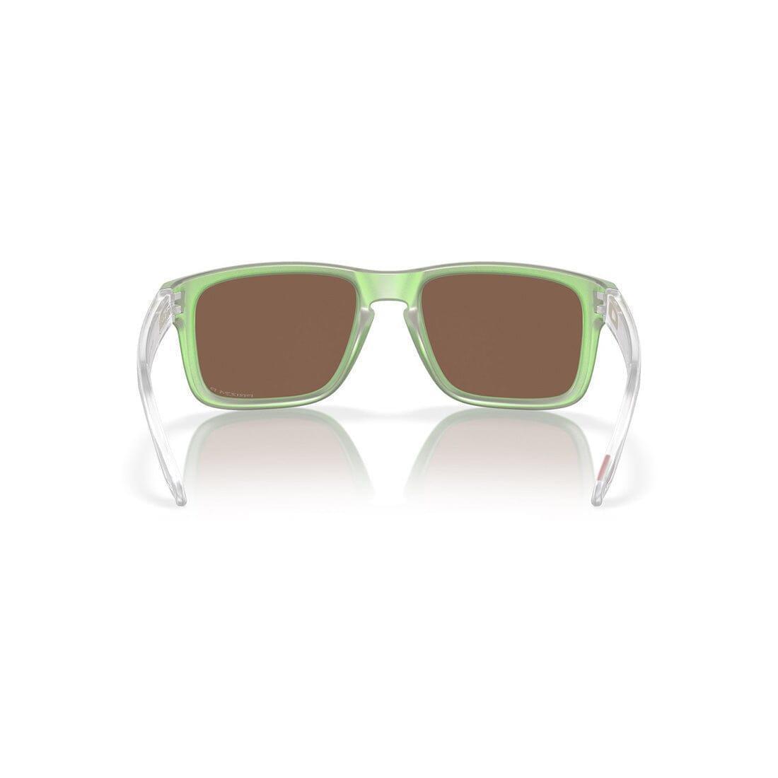 OAKLEY HOLBROOK Polarized Sunglasses - Prizm 24K Lens, Dark Jade Opaline Frame - UV Protection for Driving, Running & Outdoor Sports