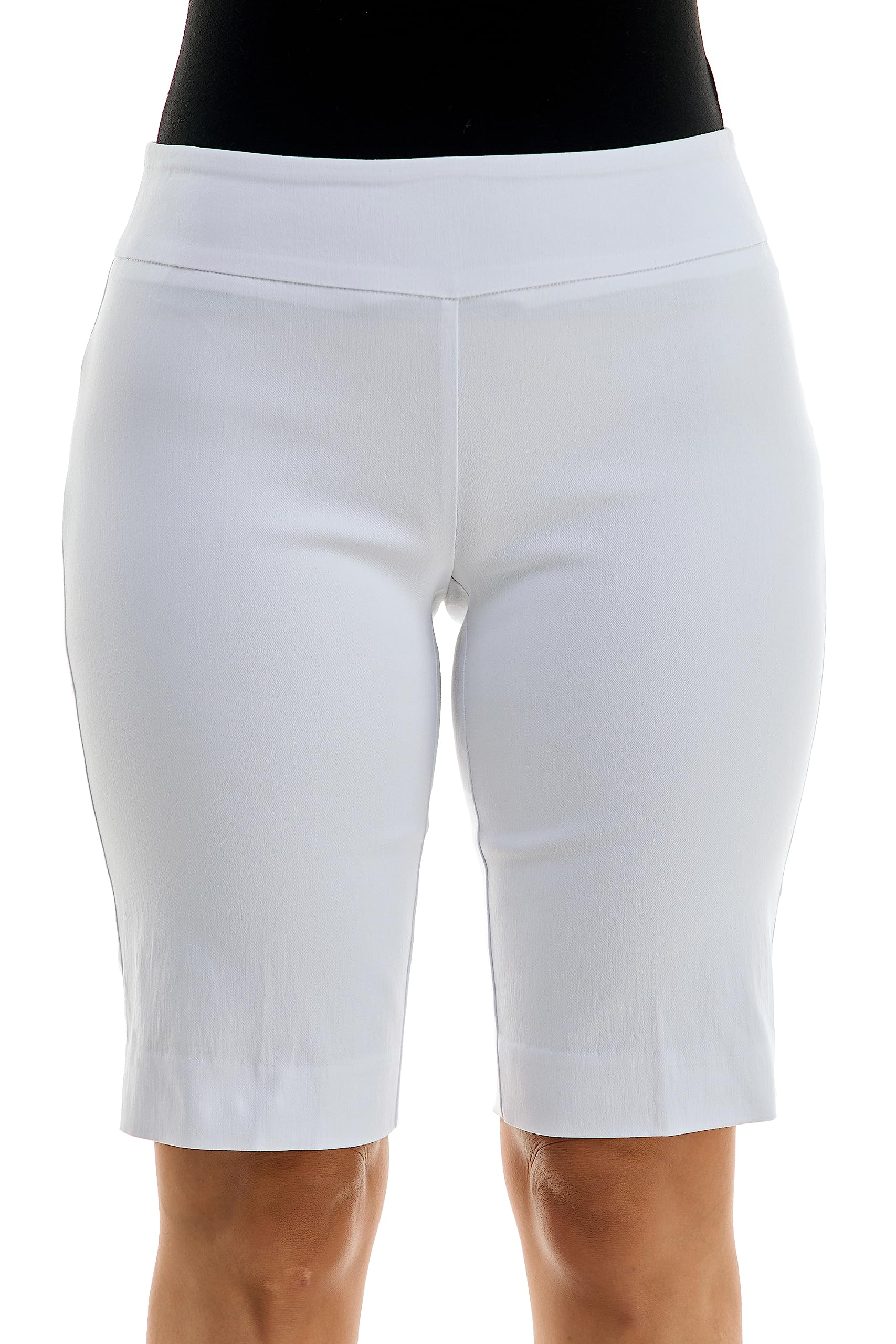 Zac & Rachel Women's Bermuda Shorts - Comfortable Pull-On for Summer Outings