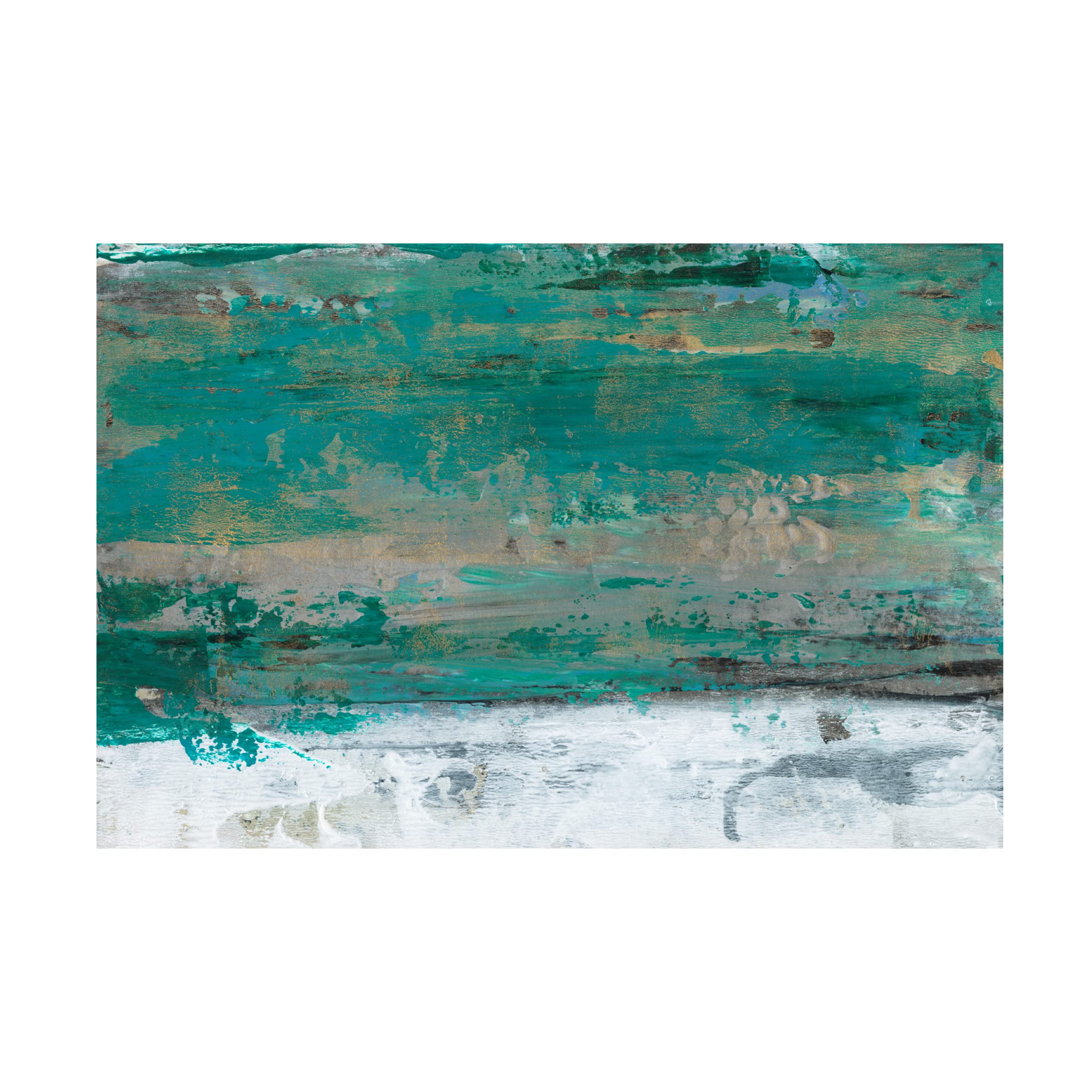 Trademark Fine Art 'Patina Shimmer II' Canvas Wall Art by Lila Bramma - Modern Abstract Painting for Living Room, Bedroom & Office Decor