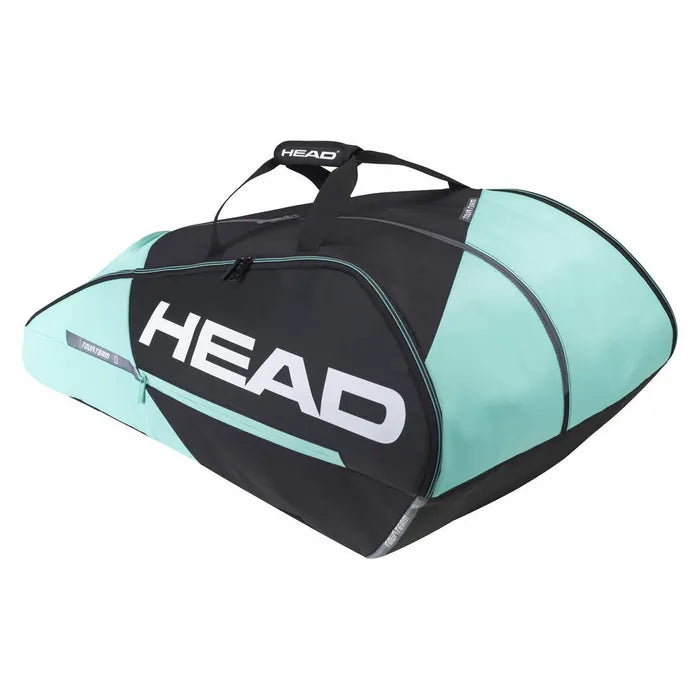 Head Tour Team Monstercombi 12 Mint Tennis Bag - Premium Tennis Backpack for Men & Women - Lightweight Sports Gear for Tennis, Gym & Travel - Perfect for Coaches & Players