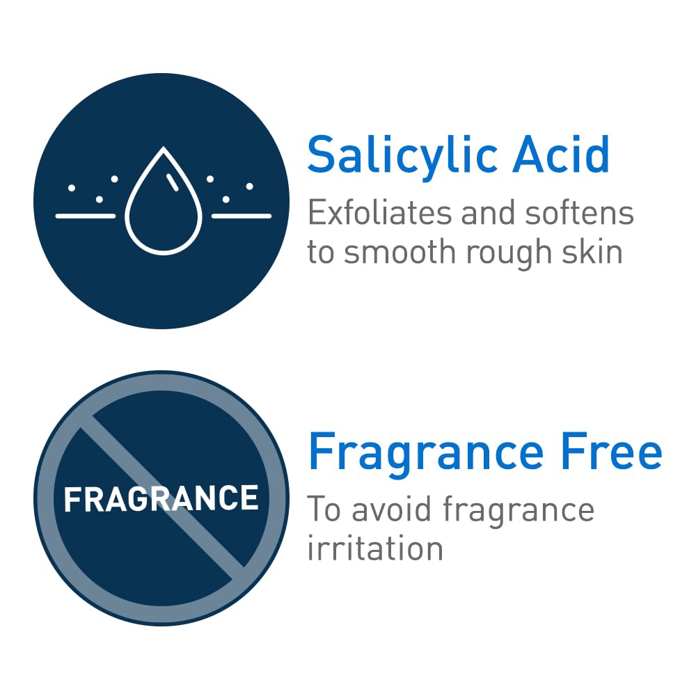 CeraVe Salicylic Acid Body Wash for Rough & Bumpy Skin | Fragrance-Free, Allergy Tested | 10 oz | Exfoliating Cleanser for Keratosis Pilaris & Dry Skin Care