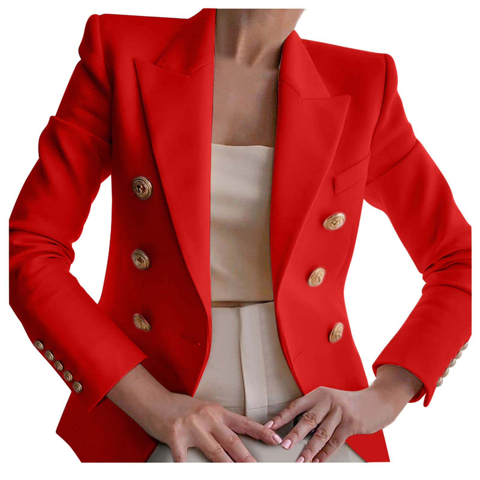 Elegant Women's Business Suit Jacket - Office Button Coat for Professional Women | Perfect for Work, Meetings & Formal Events