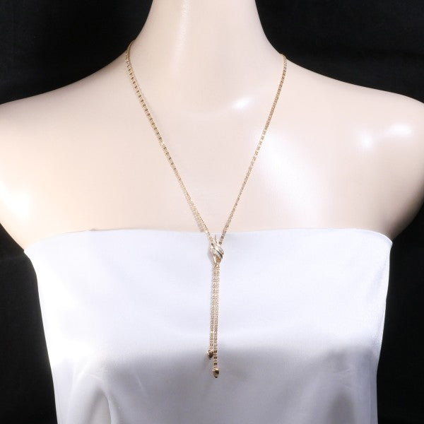 18K Pink Gold Diamond Necklace for Women - Elegant Pendant Jewelry Gift for Anniversary, Valentine's Day & Special Occasions
