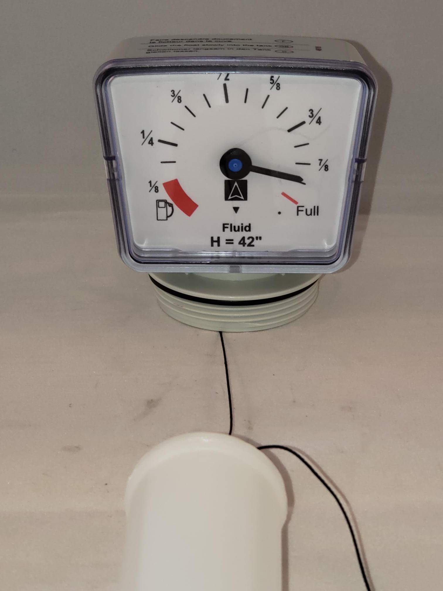 Premium Oil Tank Gauge - Accurate Fuel Level Indicator for Home Heating & Industrial Use | Durable & Easy-to-Read Design for Storage Tanks, Boilers & Generators