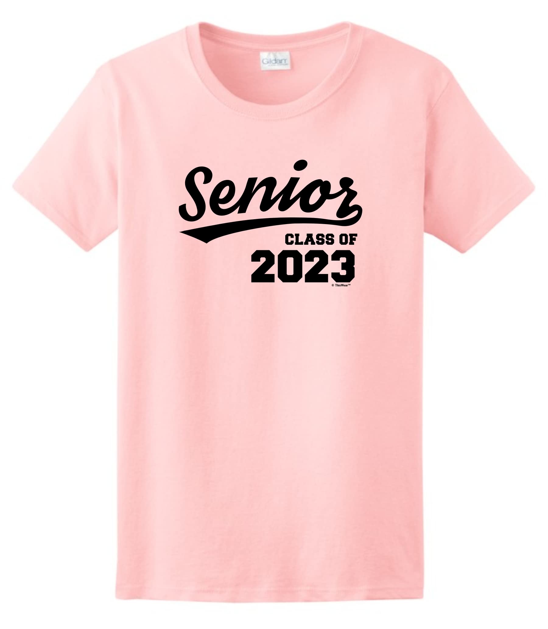 ThisWear Class of 2023 Graduation T-Shirt for Women - Comfortable Senior Gift Idea for College & High School Graduates - Perfect for Graduation Parties & School Events