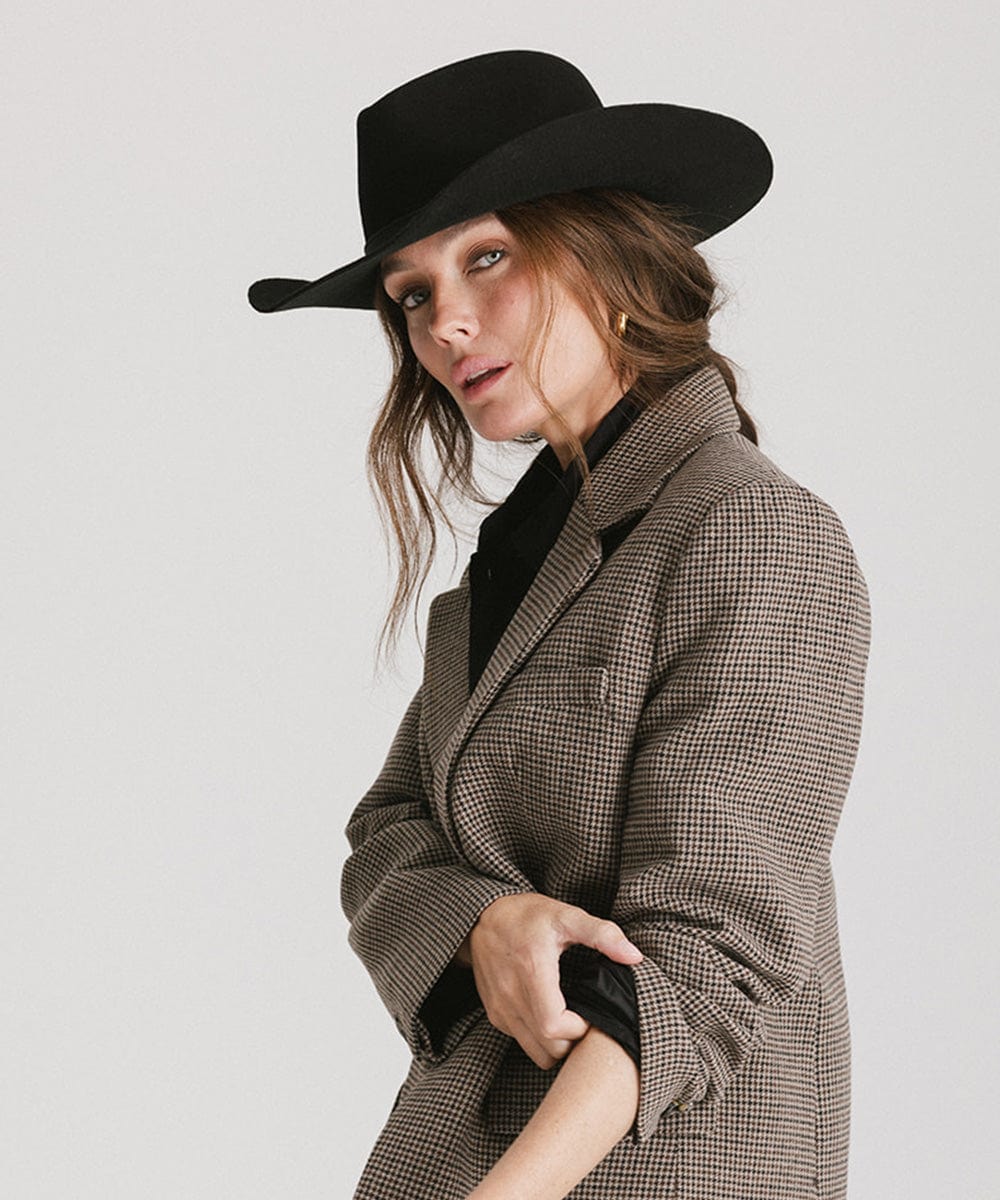 Dean Rancher Cowboy Hat for Men - Genuine Leather Western Cowboy Hat with Adjustable Chin Strap - Perfect for Rodeo, Horse Riding, and Outdoor Adventures