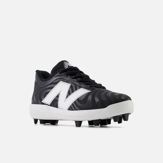 New Balance J4040BK7 Youth Low Molded Cleats - Black Baseball & Soccer Cleats for Kids - Perfect for Field Sports & Outdoor Training