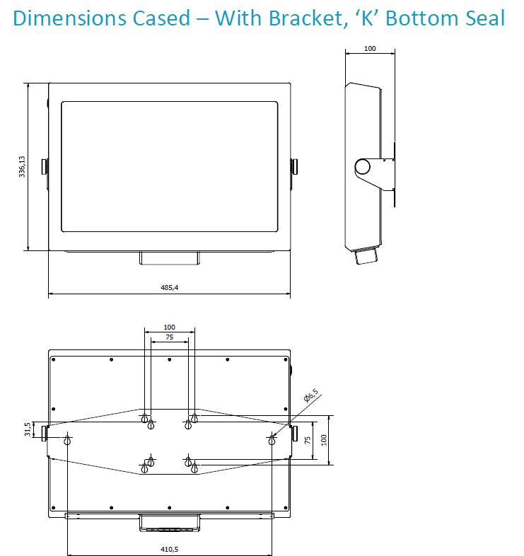 Rugged Industrial Touchscreen Monitor - CKS W18 Waterproof & Shockproof Panel PC for Harsh Environments | Ideal for Factories, Warehouses, and Outdoor Use