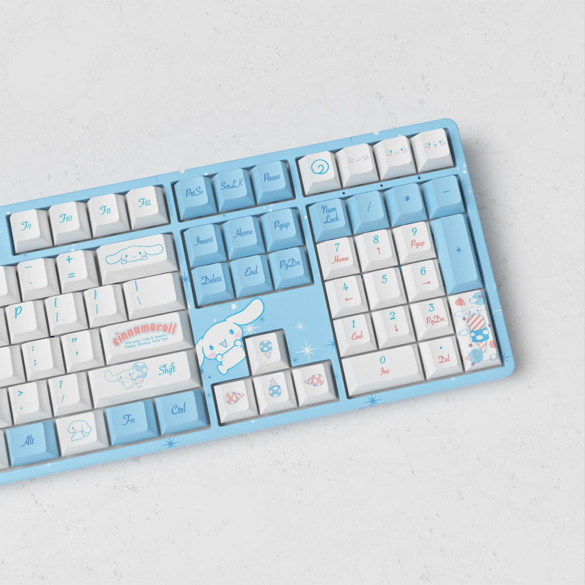 Akko 5108B Cinnamoroll RGB Hot Swappable Wireless Mechanical Keyboard with CS Jelly White Switches - Gaming, Office & Typing for PC/Mac