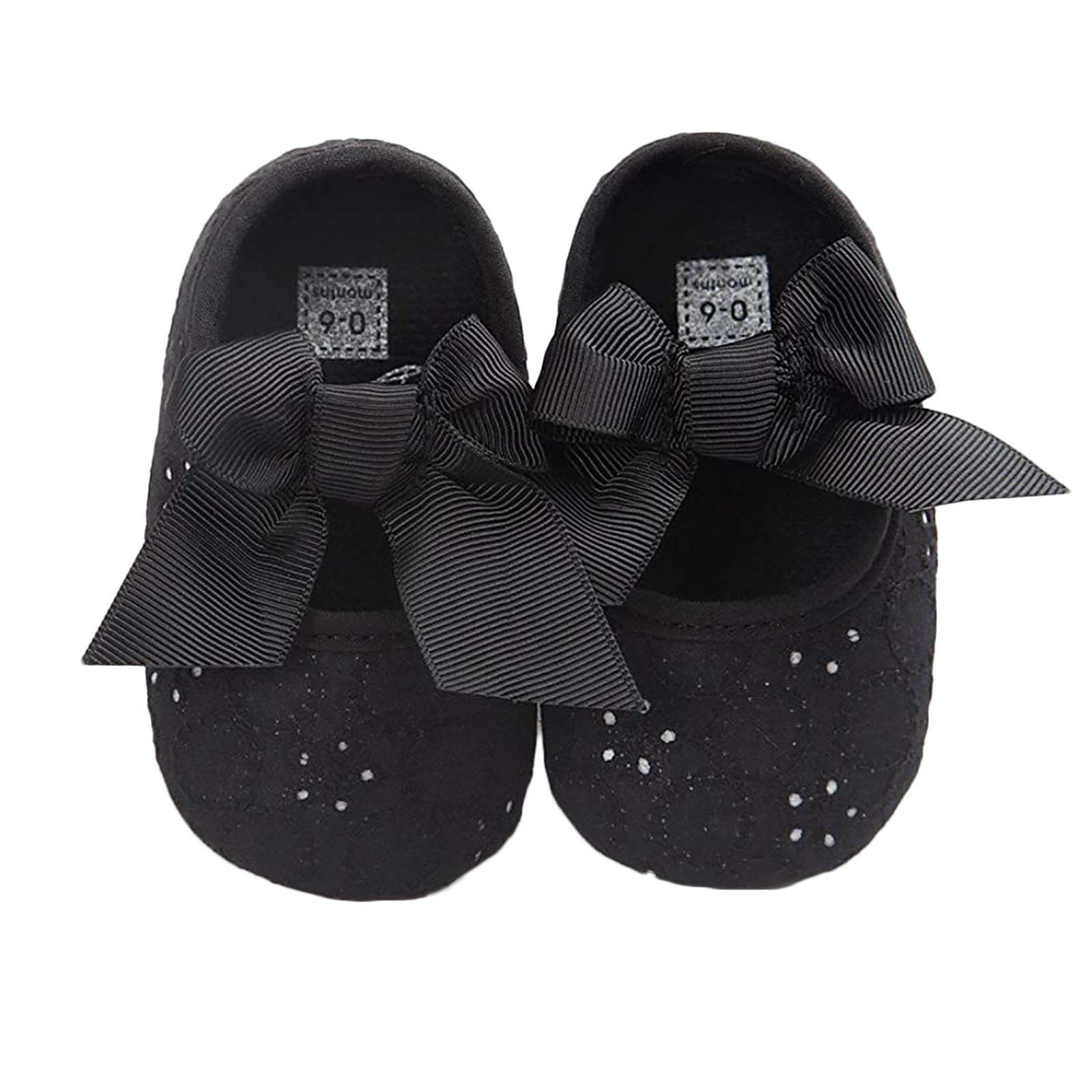 Lykmera Toddler Girl Sneakers - Soft Embroidered Bow Shoes for Baby (0-6 Months) - Perfect for Playtime & Outings