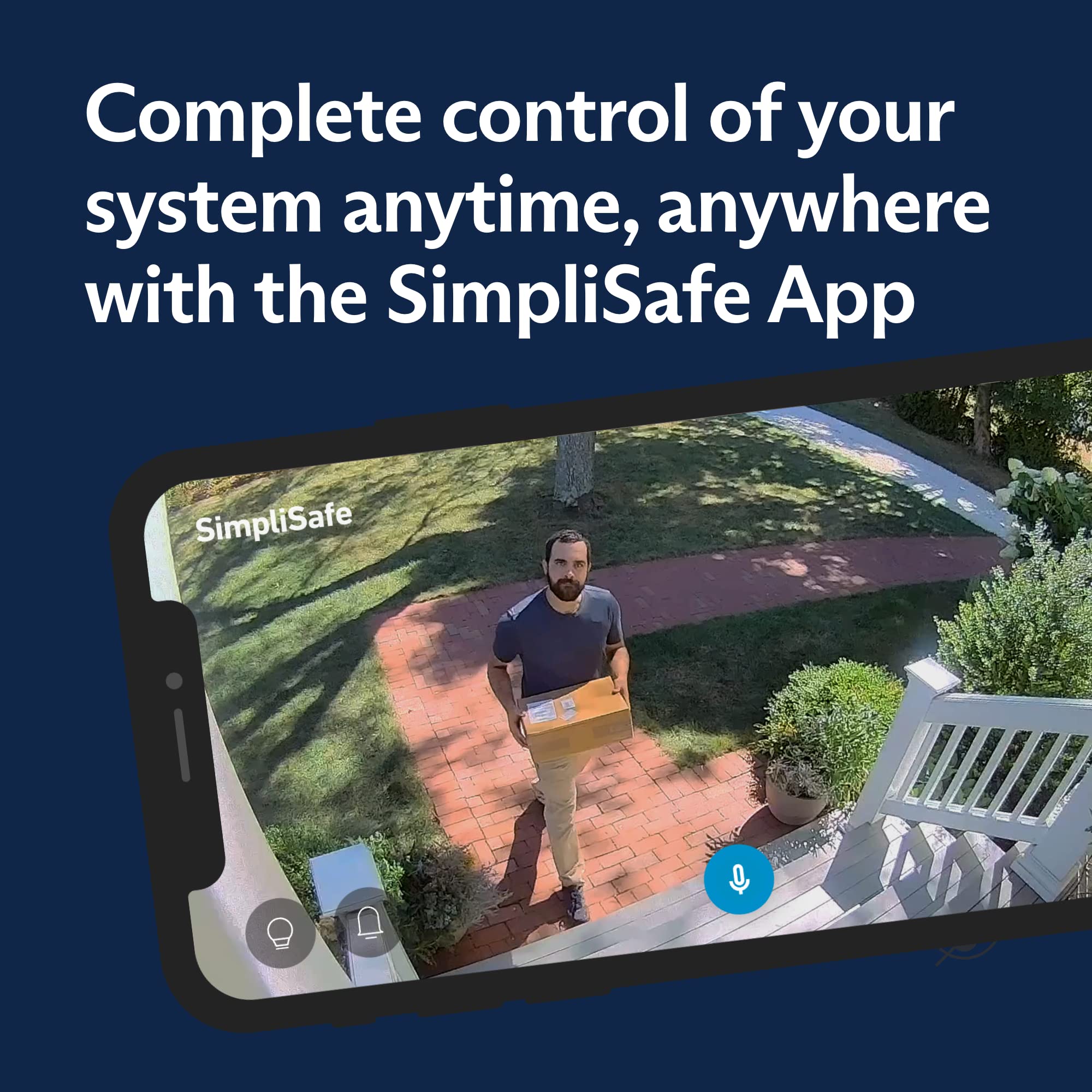SimpliSafe Wireless Outdoor Security Camera - 1080p HD Video, Motion Detection, Weatherproof for Home Security | Perfect for Monitoring Driveways, Backyards & Front Porches