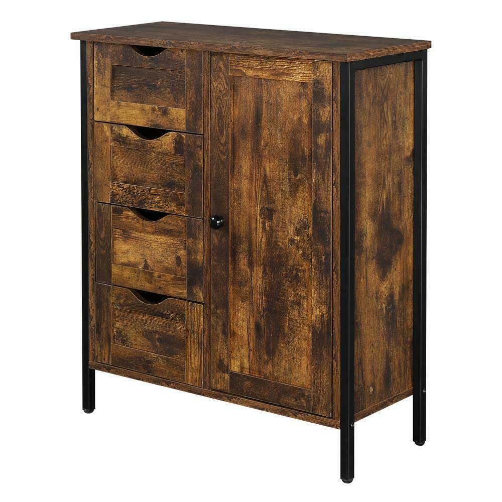 Mikalo 4-Drawer Dresser for Bedroom Storage & Office Organization