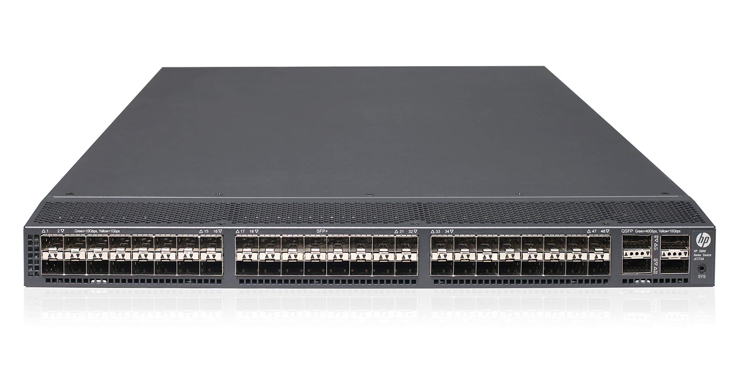 Renewed HP JG554A 5900AF-48XG-4QSFP+ TAA Compliant Switch | JC772A | High-Performance 48-Port Network Switch for Data Centers & Enterprise Networks