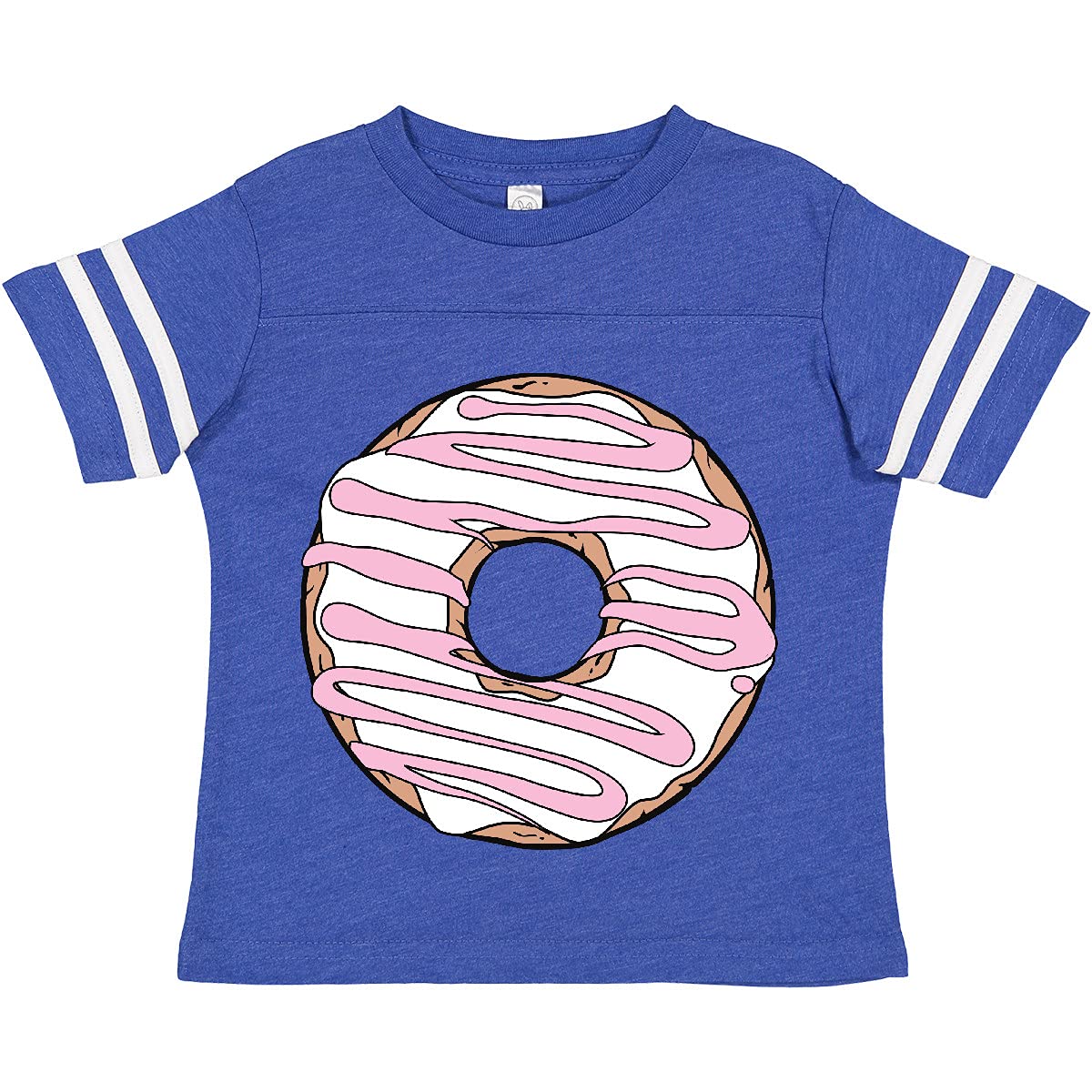 Inktastic Pink Donut Toddler T-Shirt - Cute Doughnut with Icing Design for Baby Boys & Girls | Perfect for Birthday Parties, Playdates & Casual Wear