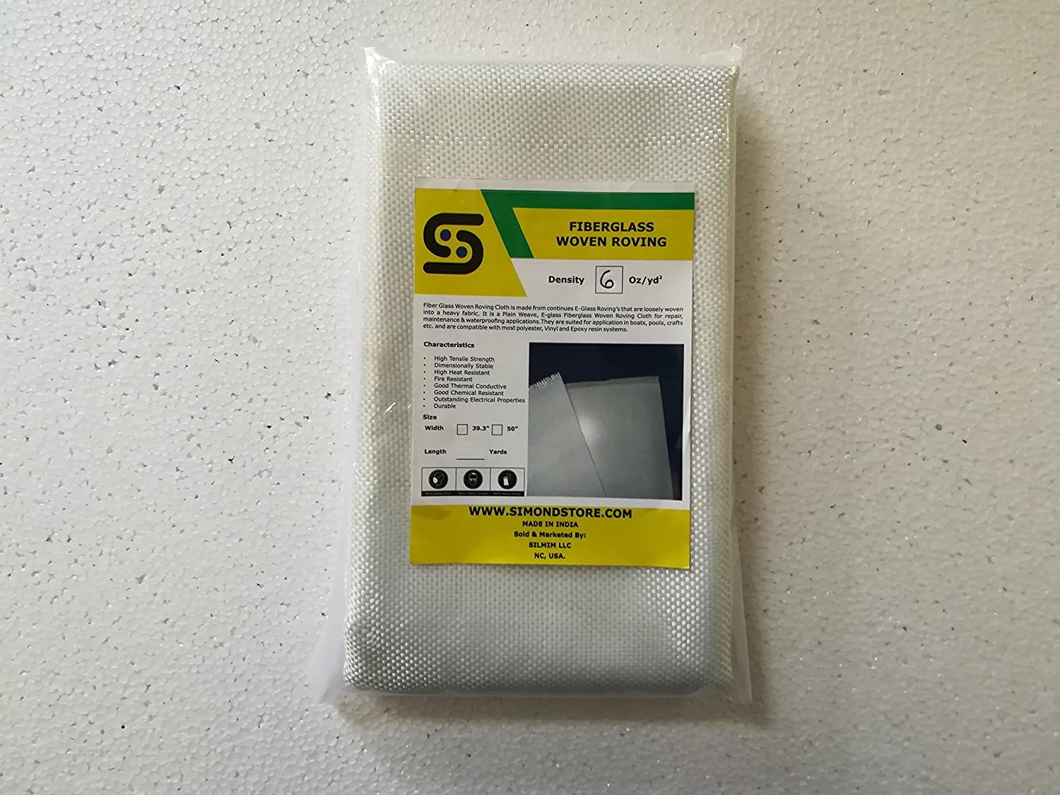 Premium 6oz E-Glass Fiberglass Cloth - 50