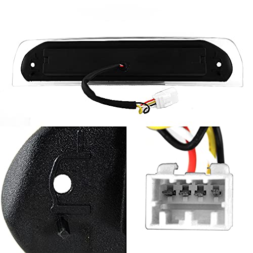 AKKON Black LED 3rd Brake Lamp Cargo Light for 2002-2008 Dodge Ram 1500 & 2003-2009 2500/3500 Pickup Trucks - Enhanced Safety & Style for Night Driving & Cargo Visibility