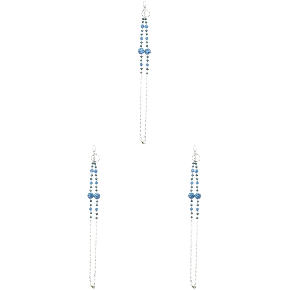 Mikikit 3-Pack Phone Lanyard with Beads - Stylish Neck Strap for Phone, Keys & ID Holder - Perfect for Work, Travel & Everyday Use