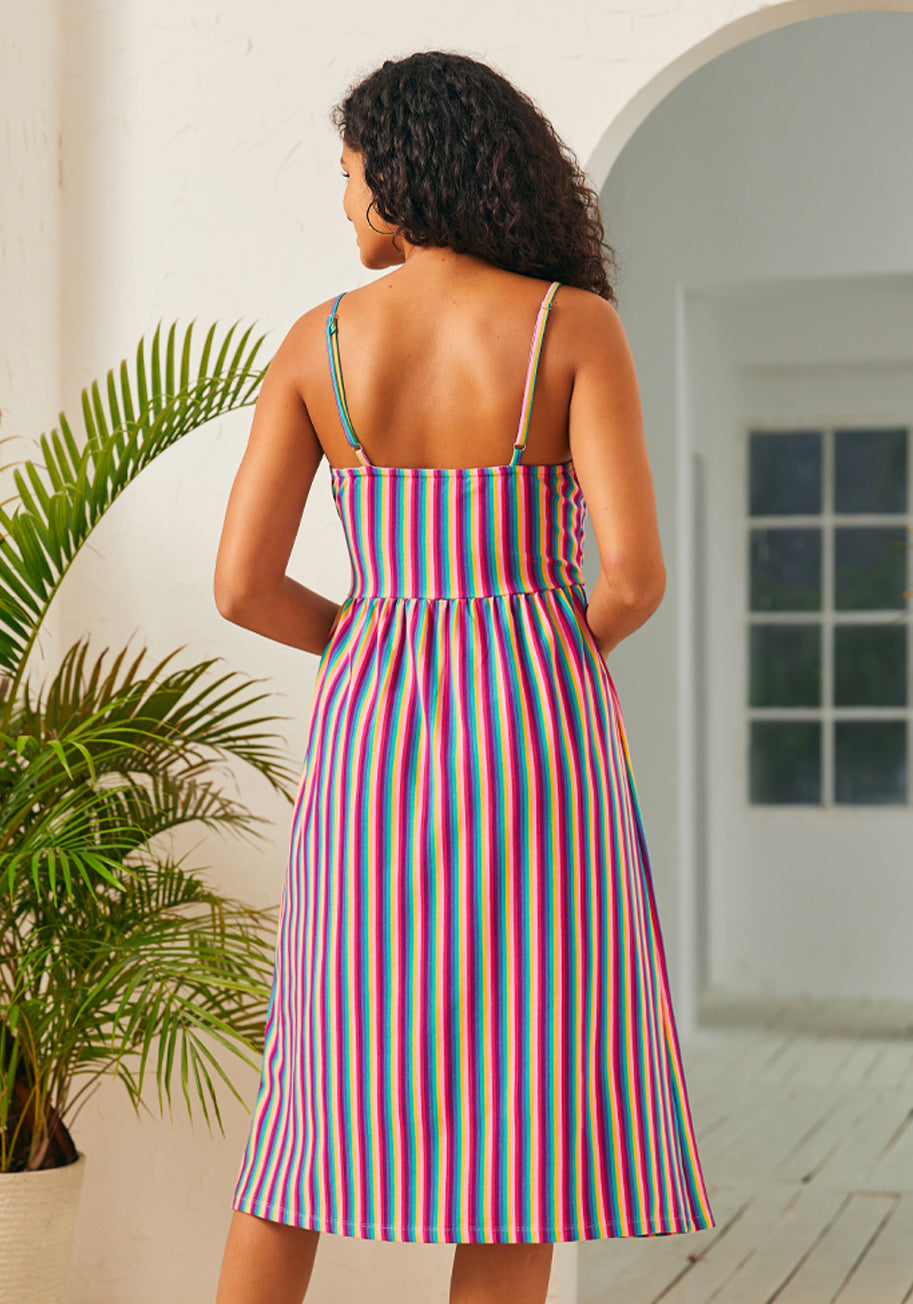 Elegant Surplice Neckline Midi Dress for Women - Perfect for Office, Party & Special Occasions