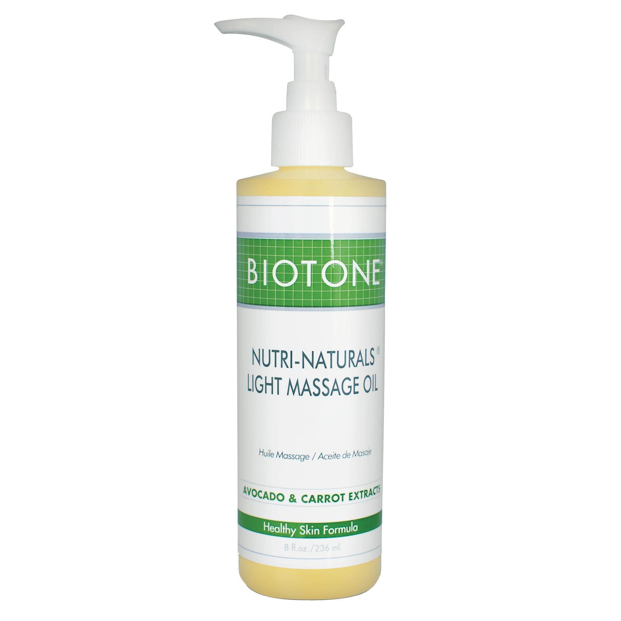 BIOTONE® Nutri Naturals Massage Oil - 100% Natural & Organic for Relaxation, Aromatherapy & Spa Use - Perfect for Deep Tissue & Swedish Massage at Home or Professional Settings