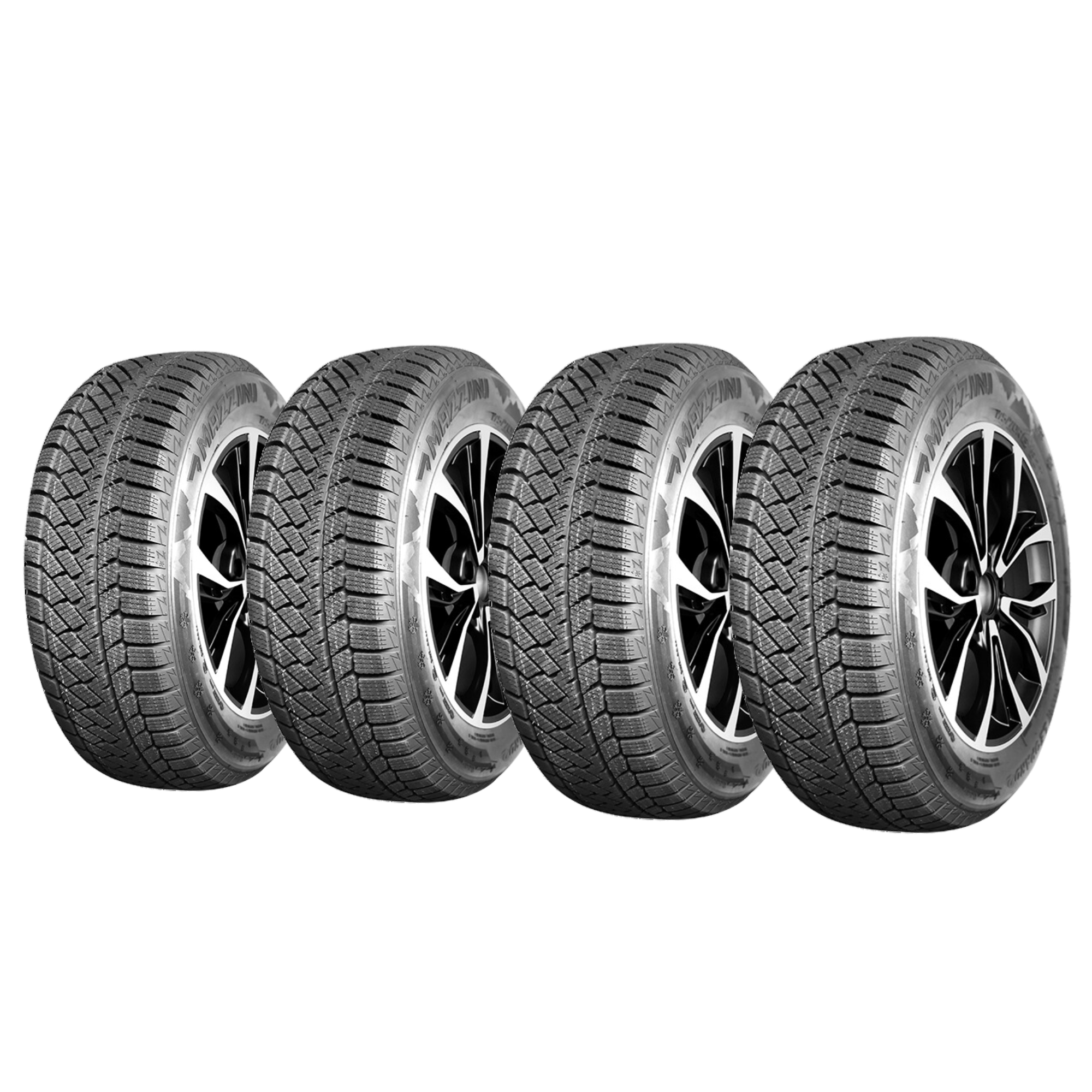 Mazzini Snow Leopard 2 175/65R15 88T Winter Tires - 4 Pack Set for Snowy & Icy Roads - Perfect for SUVs and Sedans
