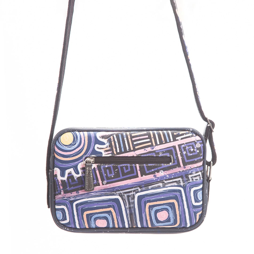 Hands-Free Ancestral Black Bag by Macondas - Perfect for Travel, Hiking, and Everyday Use