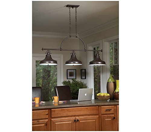 Quoizel Emery 1-Light Palladian Bronze Mini Pendant Light - Metal Shaded Ceiling Fixture with Classic Design - Sloped Ceiling Compatible - Ideal for Kitchen Island, Dining Room & Bedroom Lighting