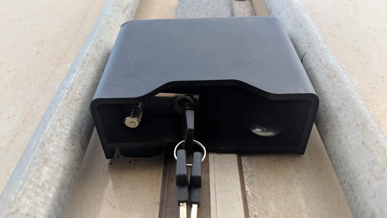 Secure Bolt-On Lock Box for Shipping Containers - Heavy Duty Steel Security Box with Key Lock - Ideal for Cargo, Storage & Transport Protection