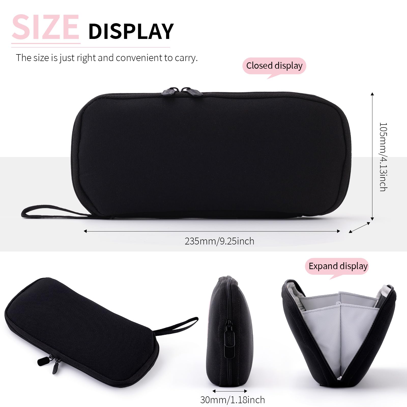 ANGOOBABY Pencil Case - Durable Pen Pouch for School, Office & Travel