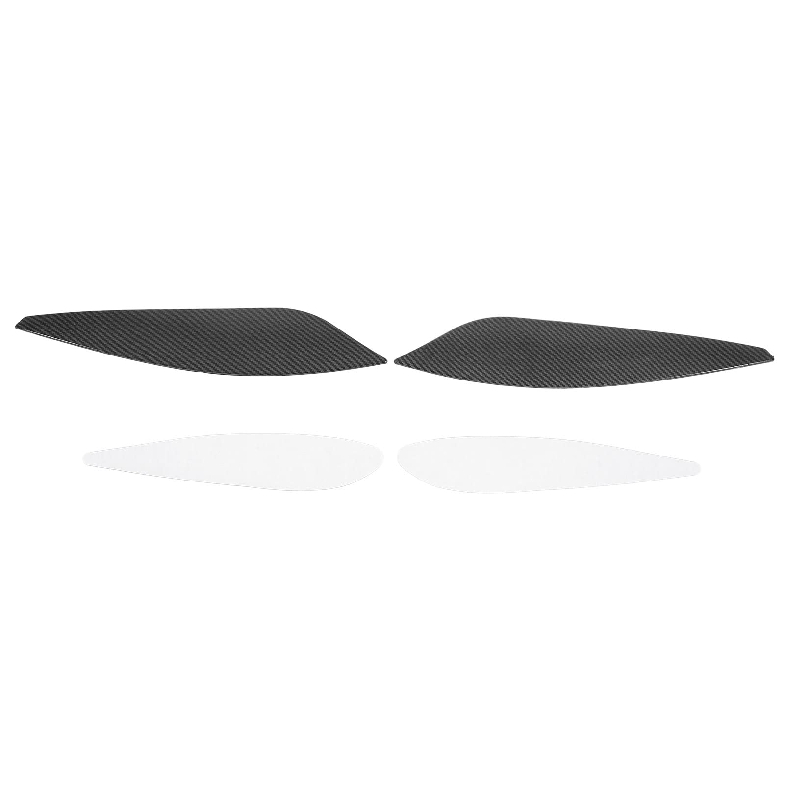 2 Pcs Carbon Fiber Style Motorcycle Gas Tank Side Cover Fairings - Replacement for YZF, Durable ABS Plastic, Sleek Design - Perfect for Street Bikes, Racing & Custom Motorcycle Upgrades