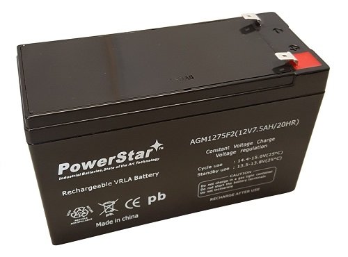 PowerStar RBC2 12V 7.5AH Replacement Battery for APC UPS Backup Power Supply - Perfect for Home Office, Server Rooms & Emergency Power Outages