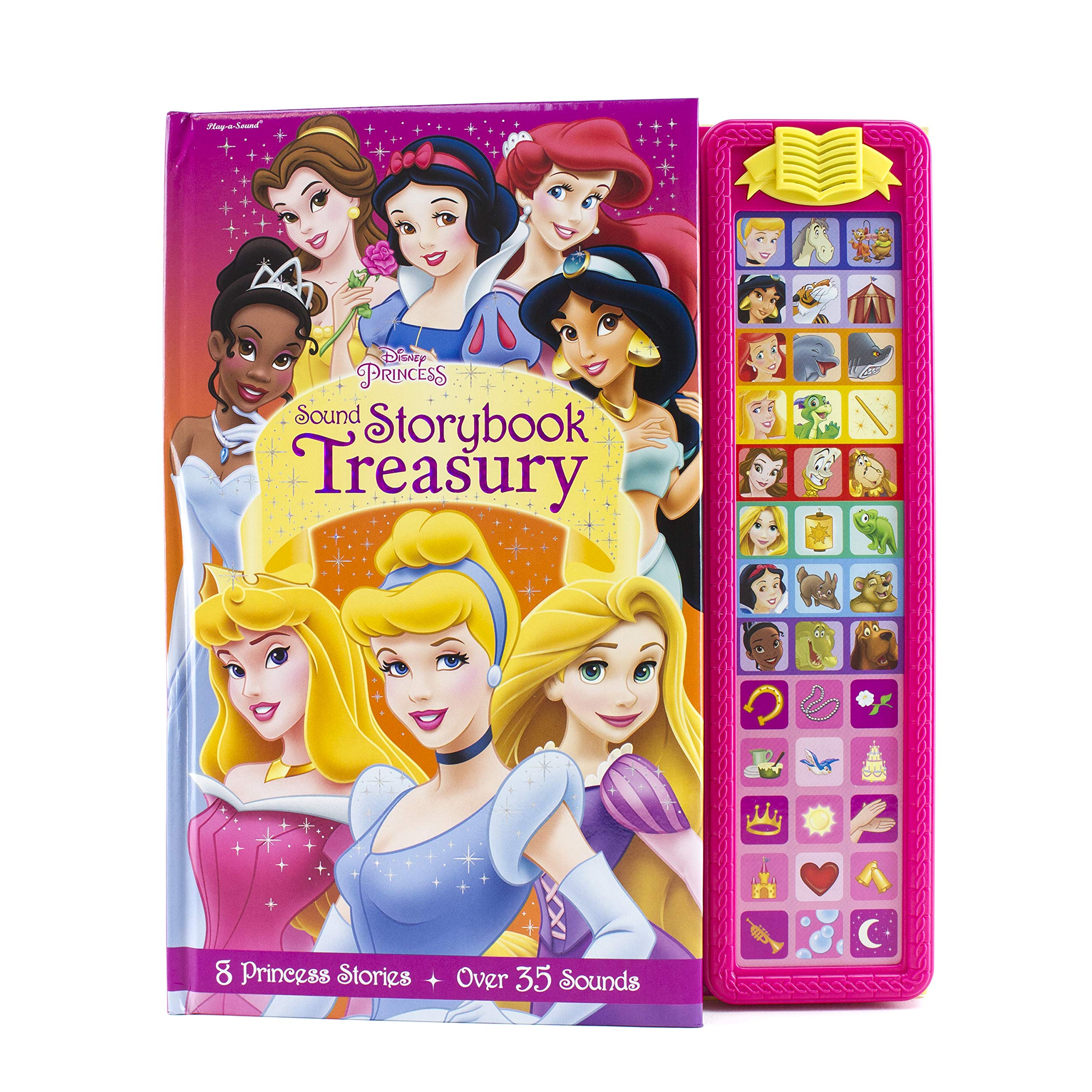 Disney Princess Sound Storybook Treasury for Kids - Interactive Musical Book with Classic Fairy Tales - Perfect for Bedtime Stories, Gifts, and Early Learning